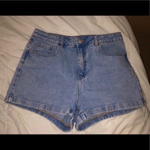 Denim High-Waisted Shorts